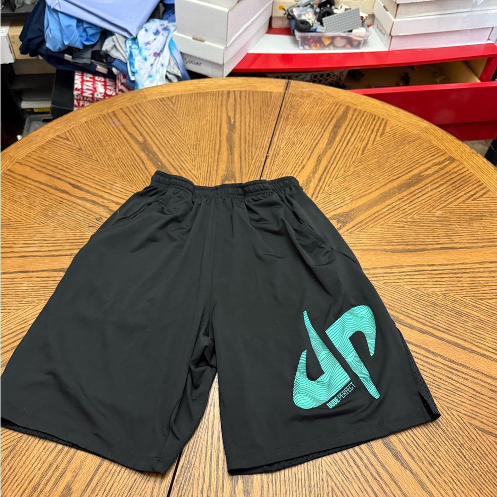 Dude Perfect Black Kids Shorts